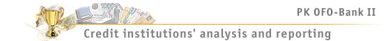 Credit institutions' analysis and reporting